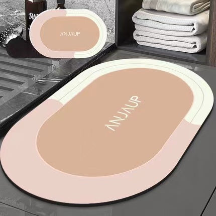 Diatom mud cushion bathroom door mat non-slip absorbent mat bathroom foot mat bathroom carpet 93/255