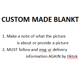 custom made blanket link flannel materia